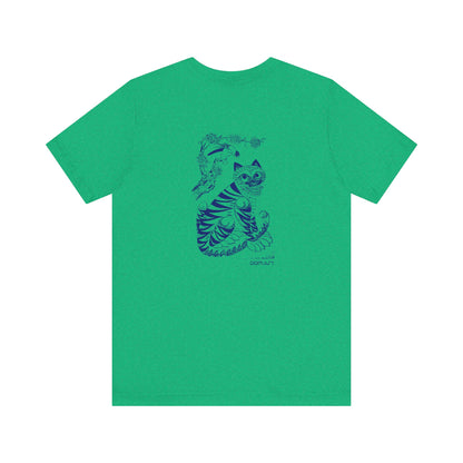 Korean Heritage: Retro Style T-shirt featuring Traditional Fork Painting and Tiger Minhwa for the K-Drama Enthusiast