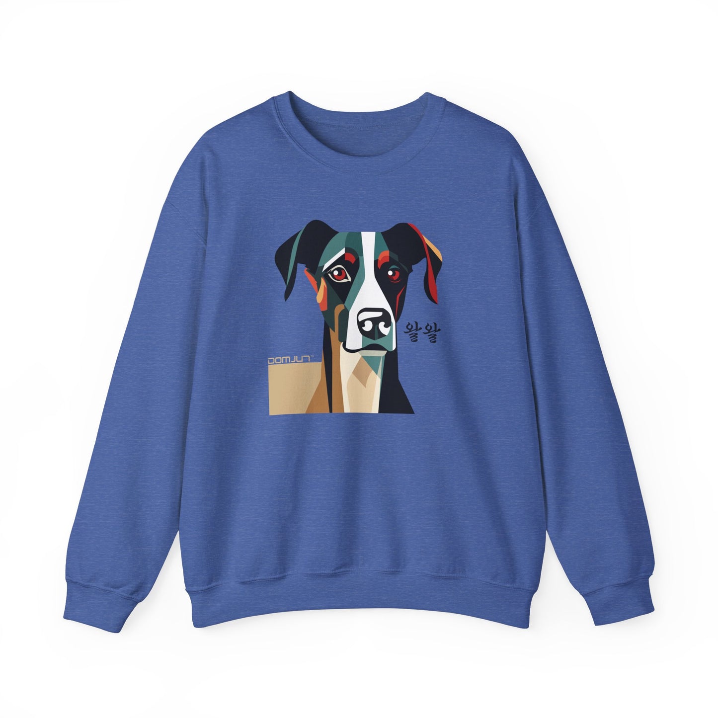 Cozy up with our Unisex Heavy Blend Crewneck Sweatshirt for Dog Lovers, Boho in Stylish dog Lover's shirt Collection