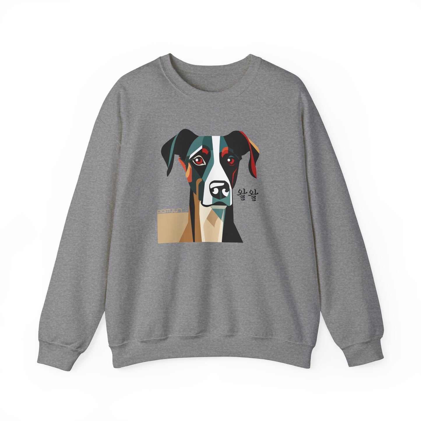 Cozy up with our Unisex Heavy Blend Crewneck Sweatshirt for Dog Lovers, Boho in Stylish dog Lover's shirt Collection