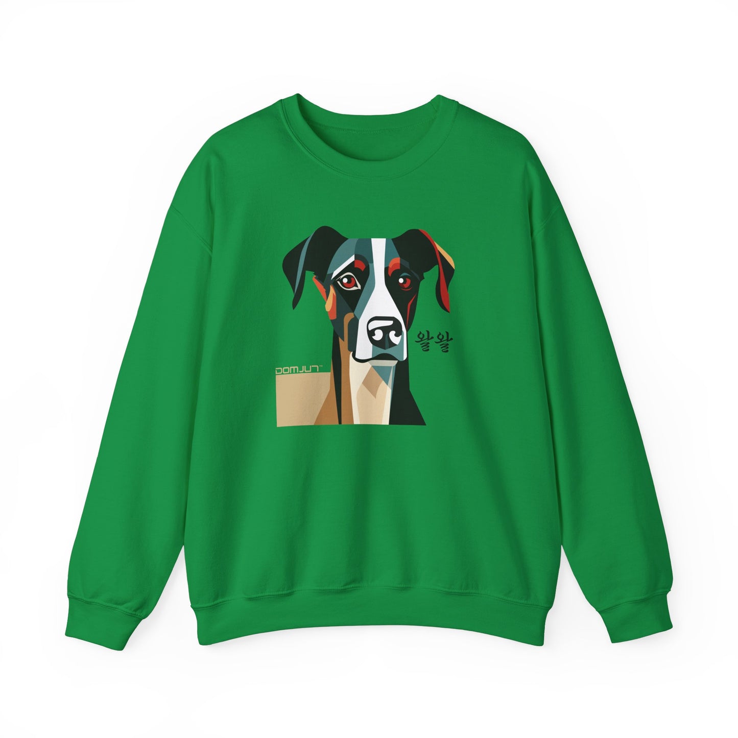 Cozy up with our Unisex Heavy Blend Crewneck Sweatshirt for Dog Lovers, Boho in Stylish dog Lover's shirt Collection